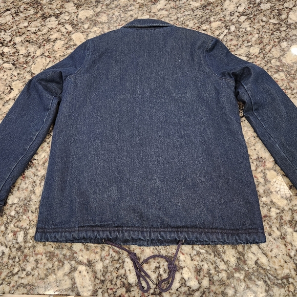 Element Men's Dark Blue Denim Bomber Jacket - Picture 3 of 9